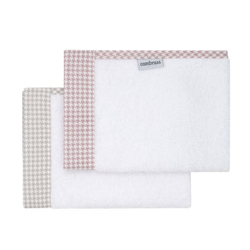 JUEGO 2 TOALLAS MINI WINDSORD ROSA 25x35x1 CM