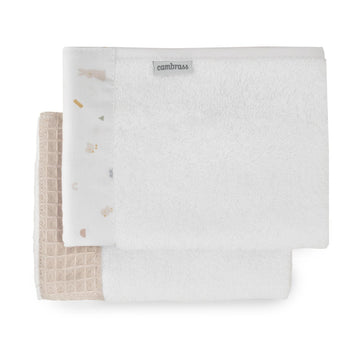JUEGO 2 TOALLAS RABBIT BEIGE 25x35x1 CM