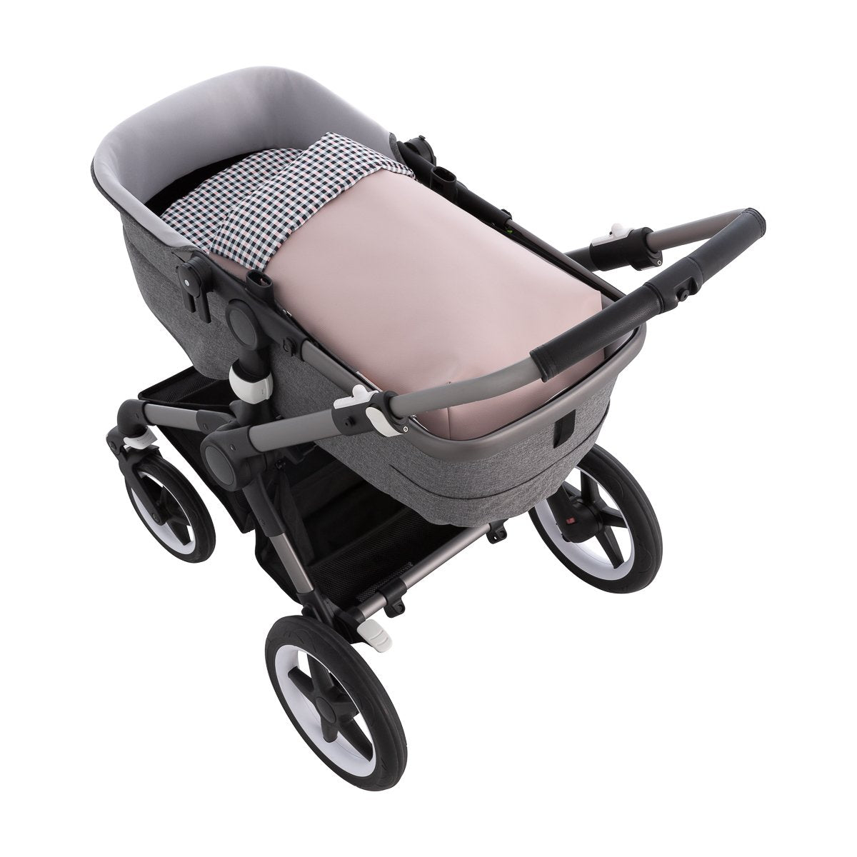 SACO CAPAZO COLCHONETA NEW VICHY ROSA 35x80x6 CM