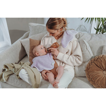 PACK 3 TOALLAS FACIALES 30x30 CM ME-TERRY WAVY SOFT LAVENDER