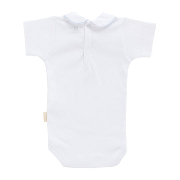 BODY CON CUELLO M.CORTA I. T.3 0703 CROQUET CELESTE
