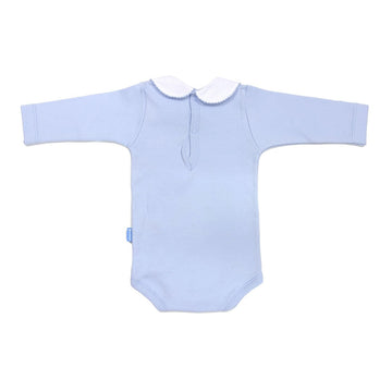 BODY CON CUELLO M.LARGA I. T.6 D.R. LISO CELESTE