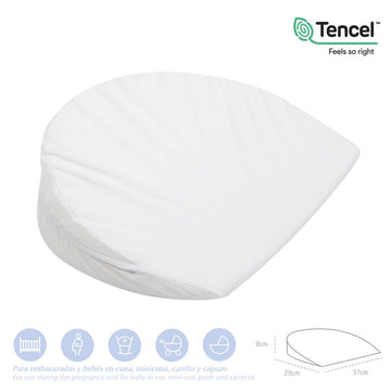 ALMOHADA CONFORT MINI 37x29x8 CM LISO E BLANCO