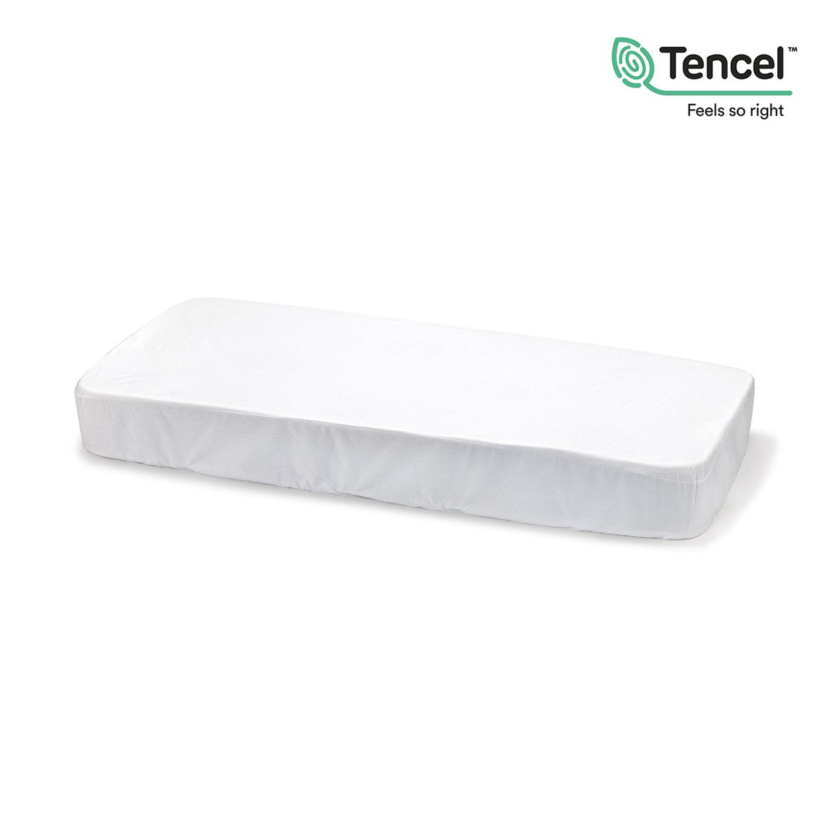 BAJERA AJUST.IMPER.TENCEL-C.60 60x120x17 CM LISO E BLANCO
