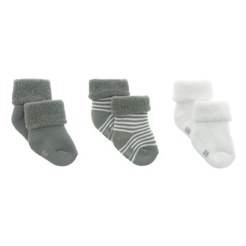 JUEGO 3 CALCETINES PARA BEBE LISO GRIS T.000 ( 17 - 18)