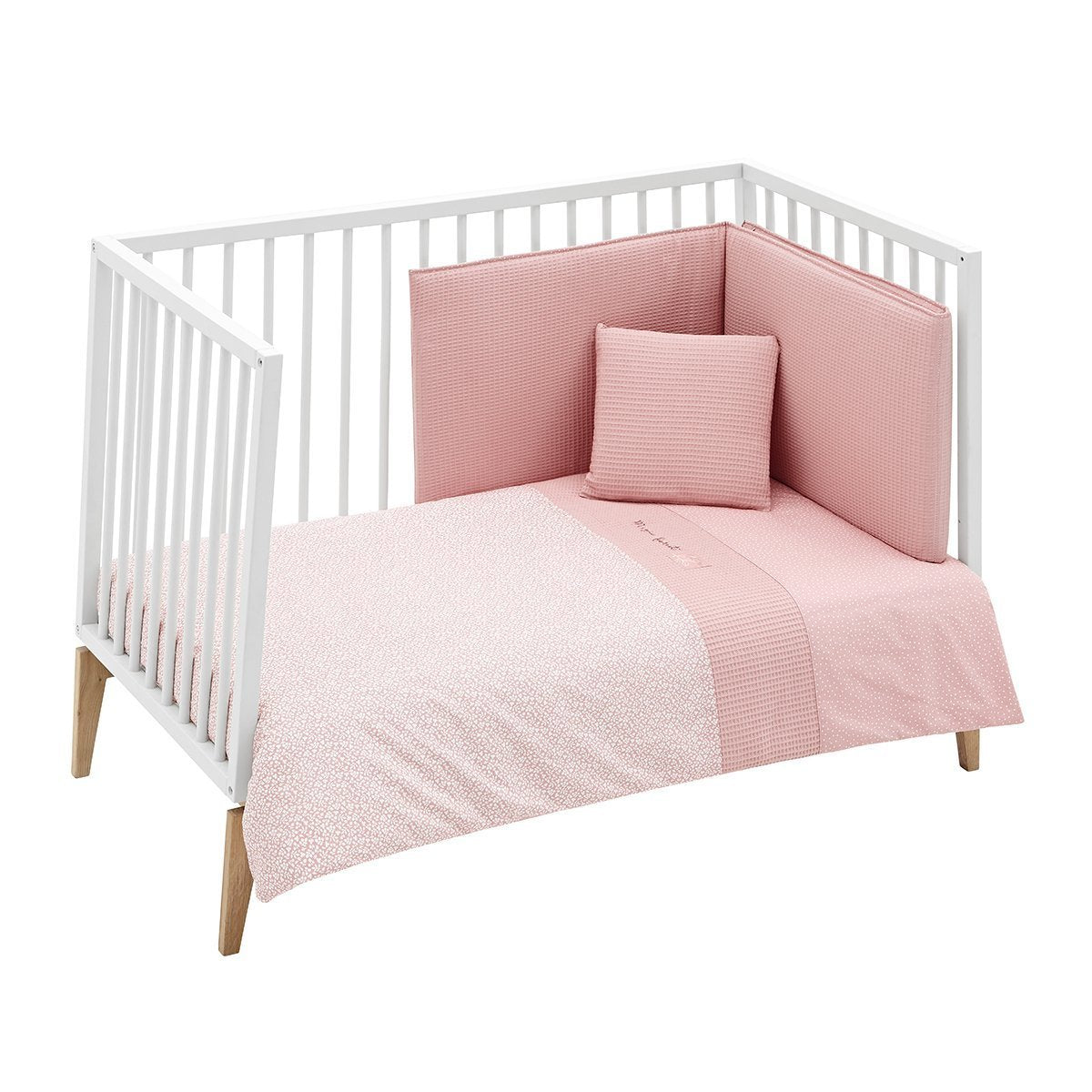 JGO 2 PCS.F.NORDICA CUNA 70 FOREST ROSA 110x170x3 CM