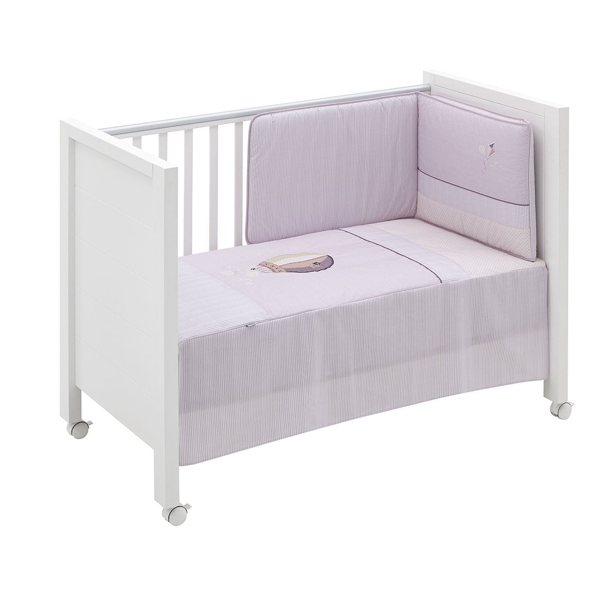JGO COLCHA I/V+PROT. (CUNA 60) 60x120 CM LAVANDA MALVA