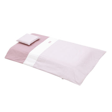 JGO 2 PCS.F.NORDICA CUNA 70 VICHY10 ROSA 110x170x3 CM