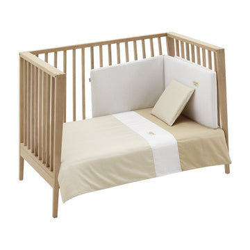 JGO 2 PCS.F.NORDICA CUNA 70 VICHY10 BEIGE 110x170x3 CM