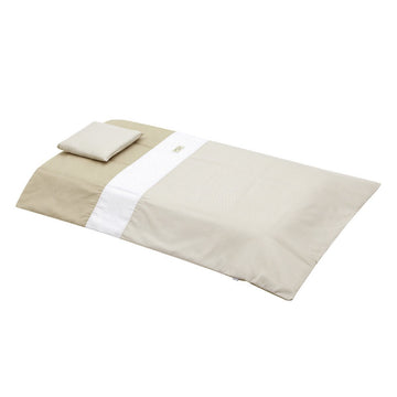 JGO 2 PCS.F.NORDICA CUNA 70 VICHY10 BEIGE 110x170x3 CM