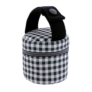 PORTACHUPETE VICHY NEGRO 8.5x8.5x11 CM