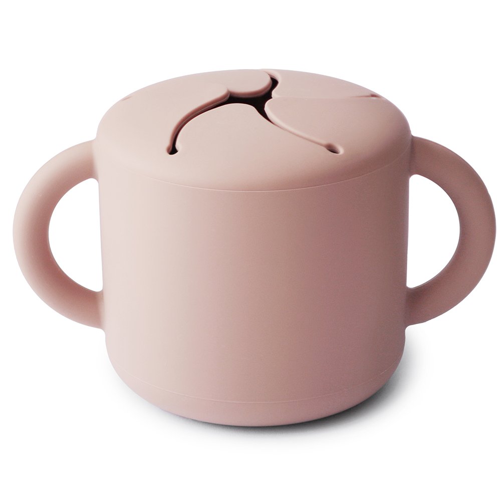 TAZA PARA SNACK SILICONA SOLID BLUSH 8.5x8.5x14.5 CM