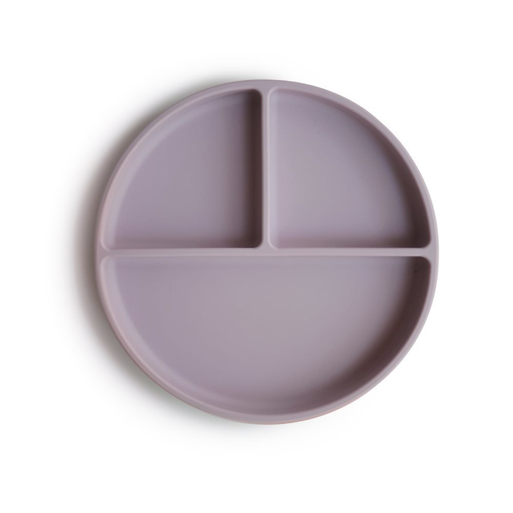 PLATO VENTOSA-COMPARTIMENTOS SOLID SOFT LILAC 18x18x2 CM