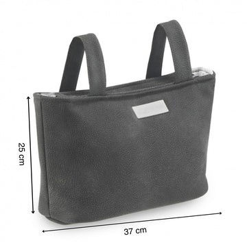 BOLSO CARRO ORGANIZADOR PIEL DELUX ANTHRACITE 8x37x25 CM