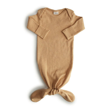 BODY MANGA LARGA CON NUDO MUSTARD MELANGE 0-3m