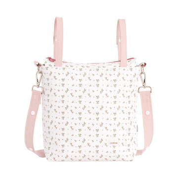 BOLSO TALEGA AURA BEIGE/FLORES 12x40x35 CM