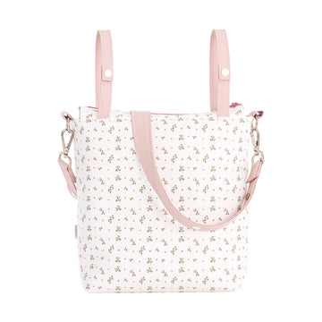 BOLSO TALEGA AURA BEIGE/FLORES 12x40x35 CM