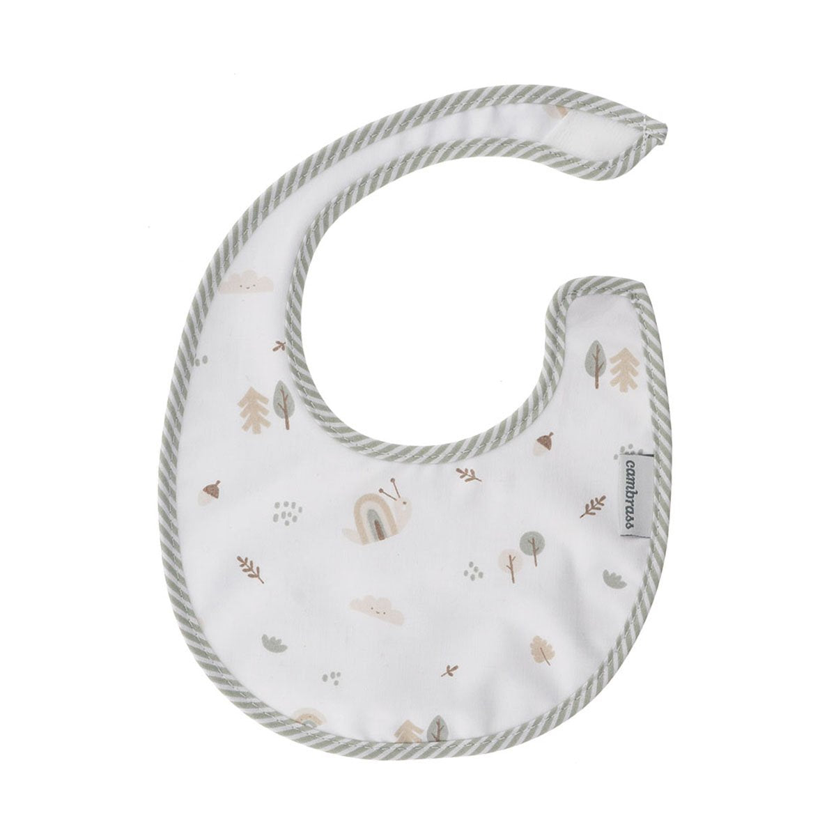 BABERO REDONDO CON VELCRO GREENY VERDE 16x19x1 CM