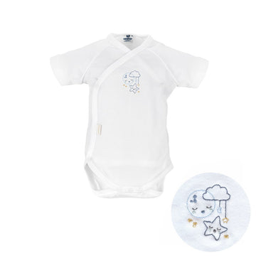 BODY RECIEN NACIDO M.CORTA I. T.1 LUNA 23 BLANCO
