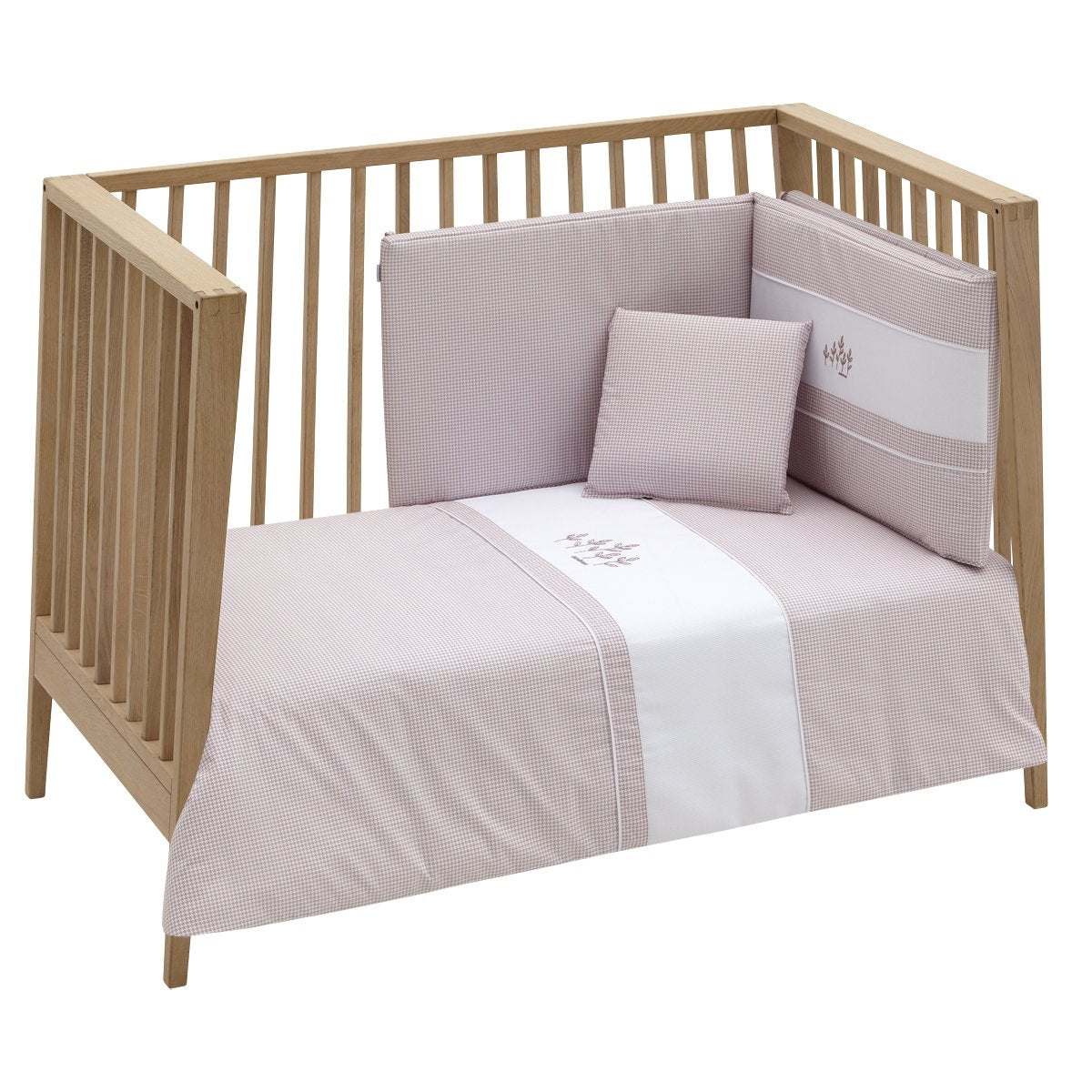 JGO 2 PCS.F.NORDICA CUNA 70 MINI WINDSORD ROSA 110x170x3 CM