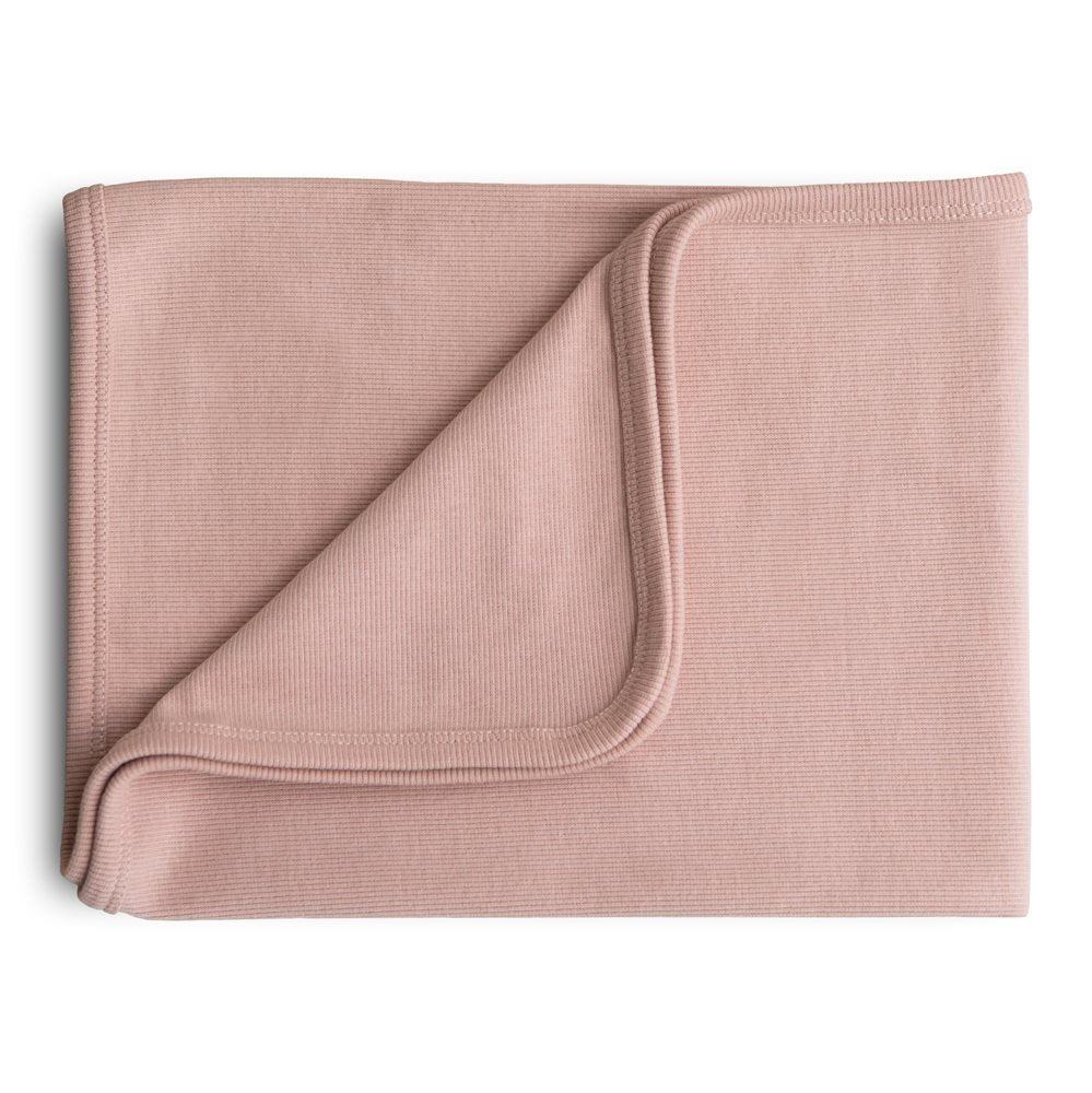 MANTA ALGODÓN M. RIBBED PLAIN BLUSH 89x89 CM