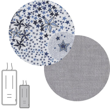 COLCHONETA SILLA UNIVERSAL REVERSIBLE RECTA STAR LIBERTY AZUL 30x80x1 CM