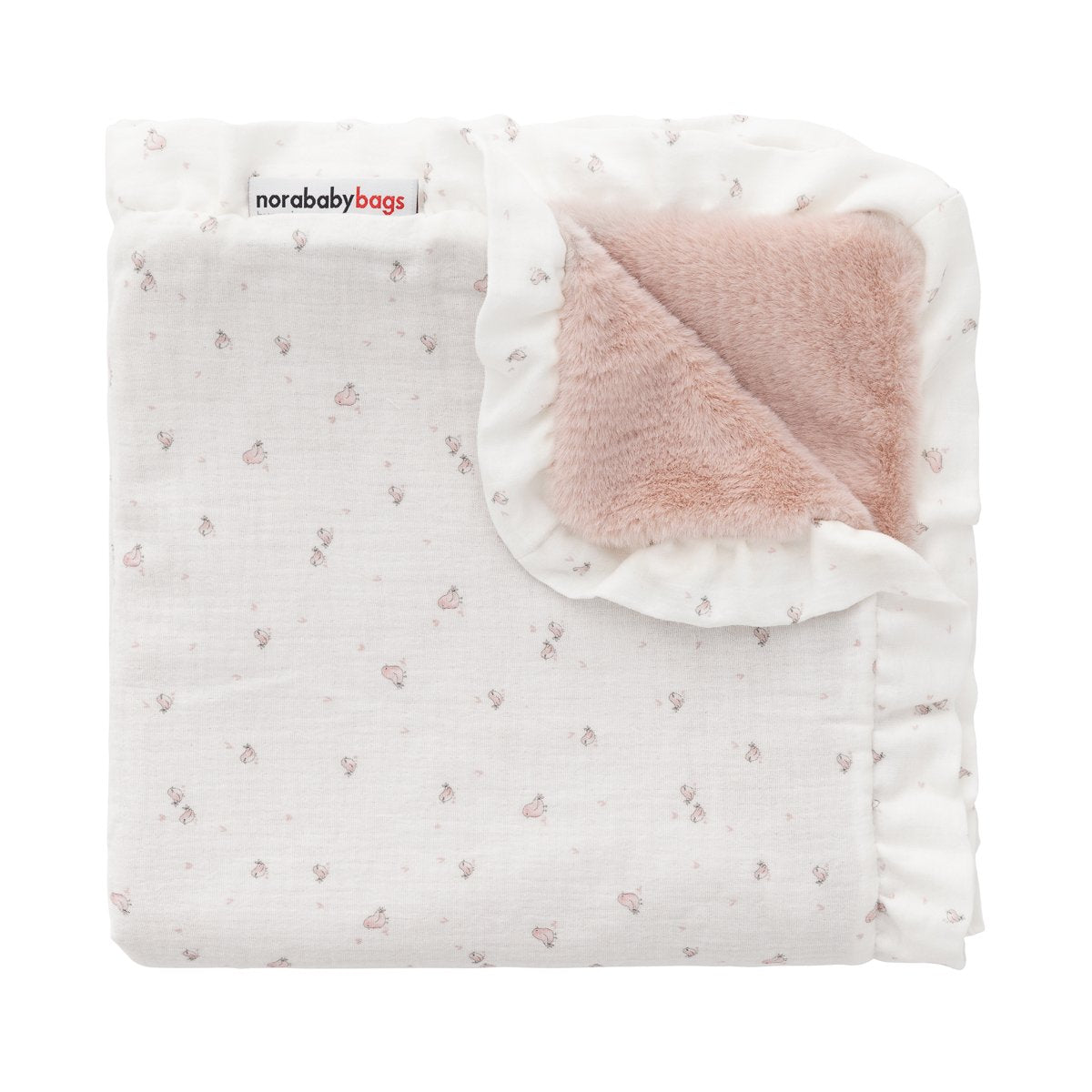 MANTA REVERSIBLE 65x65x1 CM TWIN ROSA