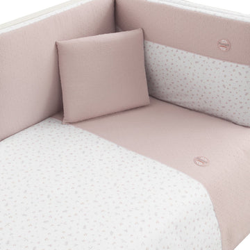 JGO 2 PCS.F.NORDICA CUNA 60 PLUMETI ROSA 100x140x3 CM