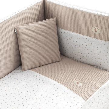 JGO 2 PCS.COLCHA I-V. CUNA 60 RABBIT BEIGE 60x120x3 CM