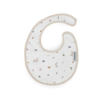 BABERO REDONDO CON VELCRO RABBIT BEIGE 16x19x1 CM