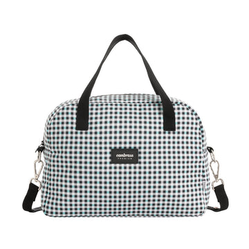 BOLSO MATERNAL PROME NEW VICHY AZUL 18x41x31 CM