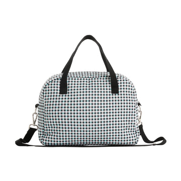 BOLSO MATERNAL PROME NEW VICHY AZUL 18x41x31 CM