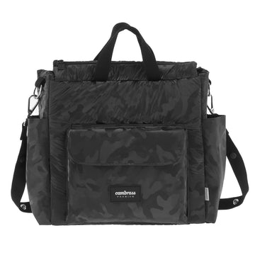 BOLSO MATERNAL PACK CRIPSI NEGRO 16x43x37 CM