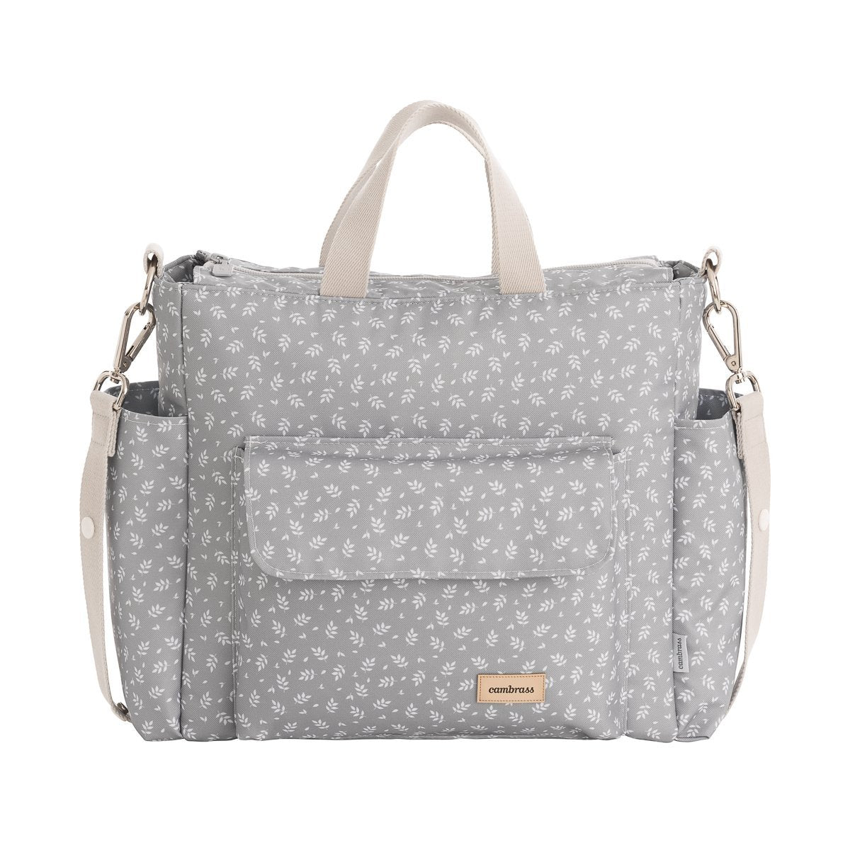 BOLSO MATERNAL PACK FRESH GRIS 16x43x37 CM