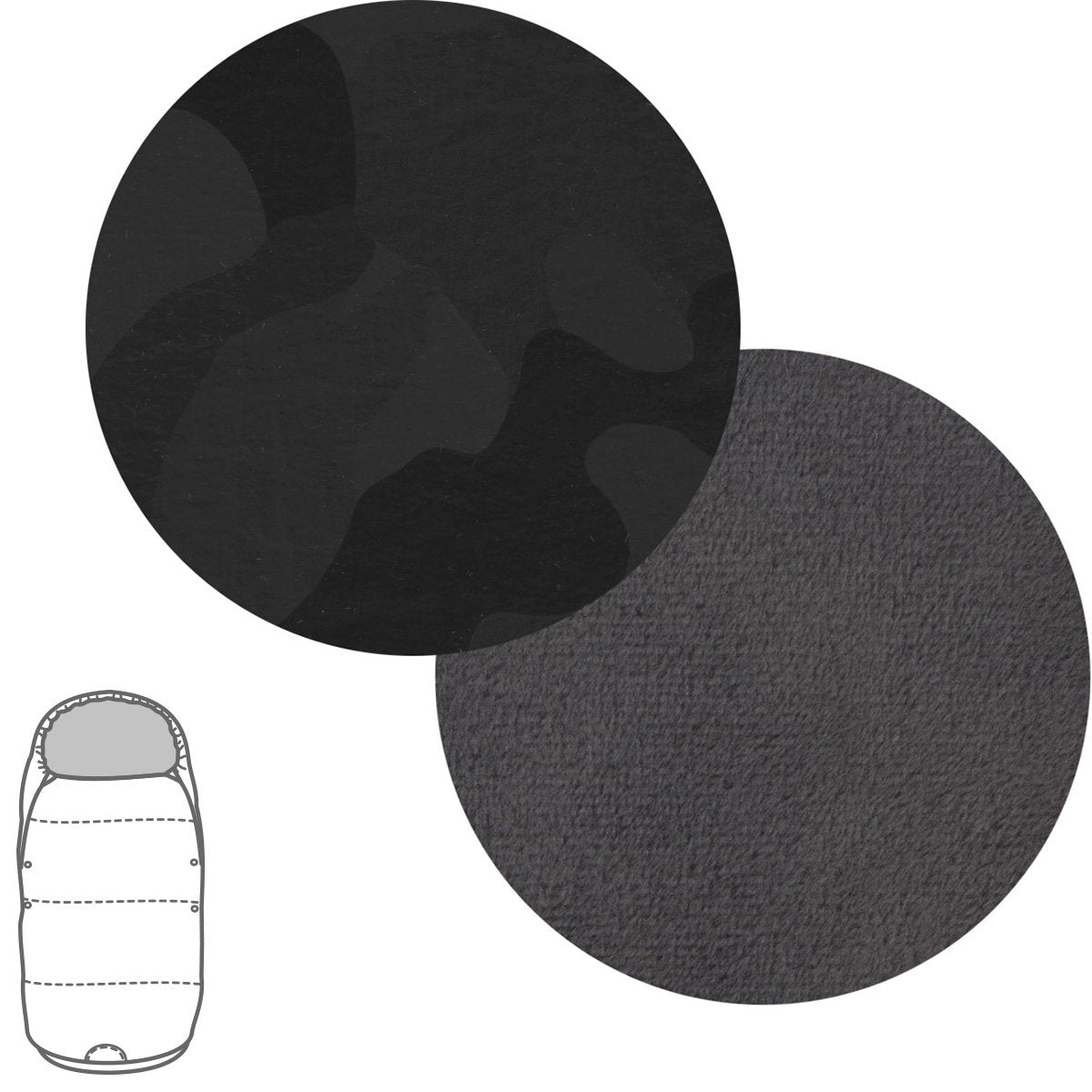 SACO SILLA DACA UNIVERSAL CRIPSI NEGRO 51x105x5 CM