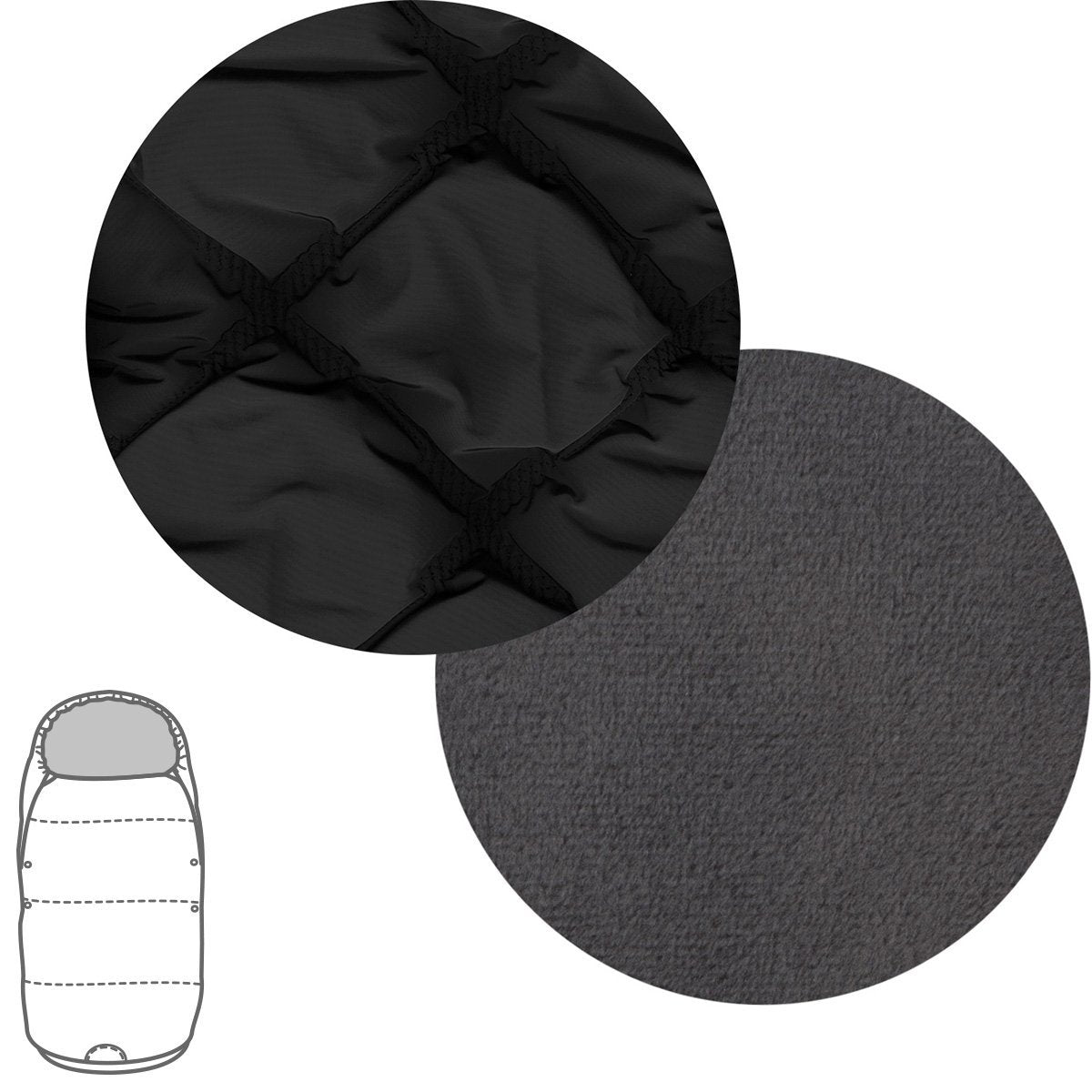 SACO SILLA DACA BARBOUR NEGRO 51x105x5 CM