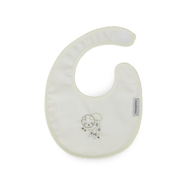 BABERO REDONDO CON VELCRO LUNA BEIGE 16x19x1 CM