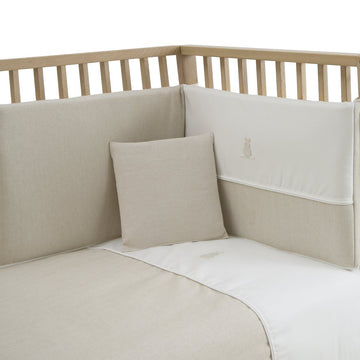 JGO 2 PCS.F.NORDICA CUNA 60 LINO BEIGE 100x140x3 CM