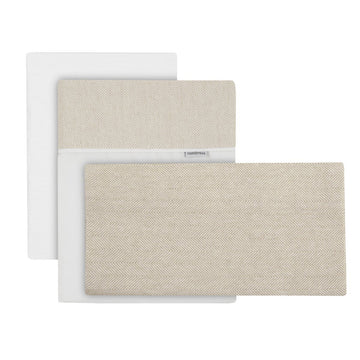 SABANA MOISES/CARRO 3 PCS 35x80x1 CM LINO BEIGE