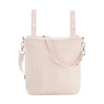 BOLSO TALEGA LINO BEIGE 12x40x35 CM