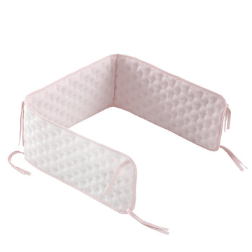 PROTECTOR CUNA DOCCO 135x22x3 CM SOFT ROSA
