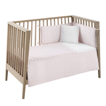 JGO 2 PCS.COLCHA I-V. CUNA 60 SOFT ROSA 60x120x3 CM