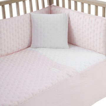 JGO 2 PCS.COLCHA I-V. CUNA 60 SOFT ROSA 60x120x3 CM