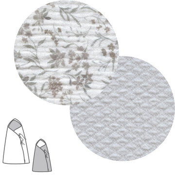 SACO CAPAZO CRUZADO REVERS. LINEN GRIS 40x80x5 CM