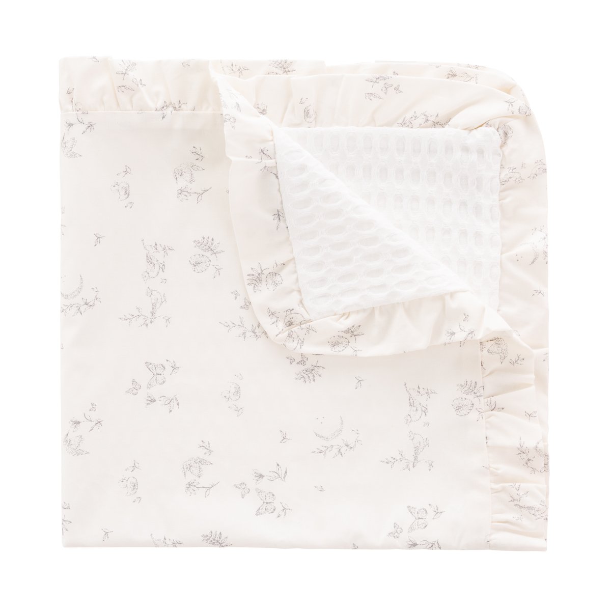 MANTA REVERSIBLE 65x65x1 CM MERLO CRUDO