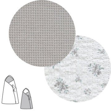 SACO CAPAZO CRUZADO REVERS. MINI PIO GRIS 40x80x5 CM