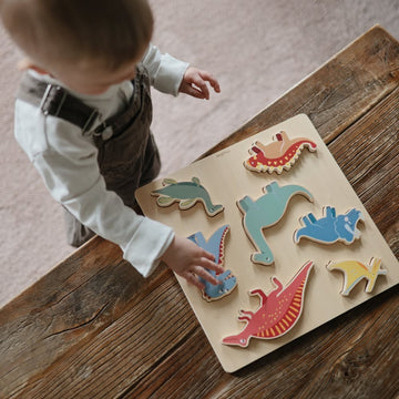 PUZZLE DE MADERA SOLID DINO 30x30x2 CM