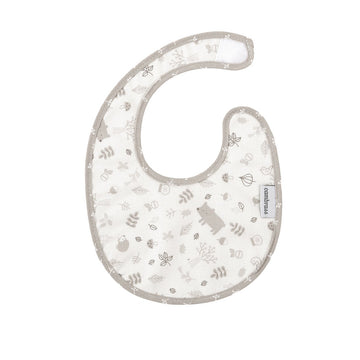 BABERO REDONDO CON VELCRO ABETE BEIGE 16x19x1 CM