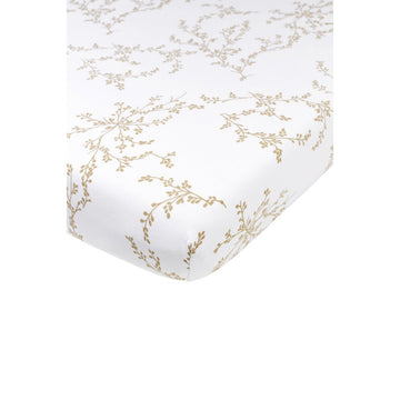 SABANA BAJERA AJUST.MINICUNA 40x80/90 CM ME-BRANCHES SAND