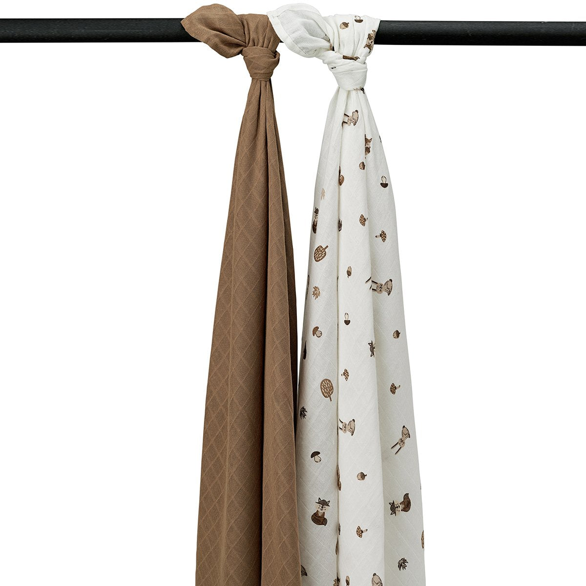 MUSELINA GRANDE PACK DE 2 120x120 CM ME-FOREST ANIMALS TOFFEE